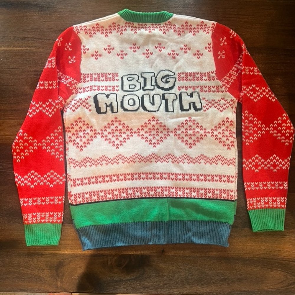 Mens Netflix's Big Mouth Christmas sweater- Size L